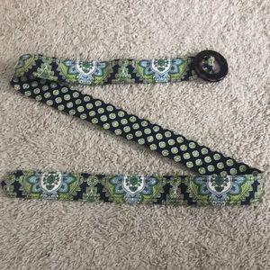Cambridge paisley clothe fabric reversible belt